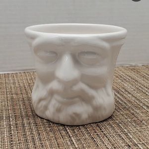 Burts Bees Bathroom Shaving
Mug White Ceramic Knob Handle
3D Man's Face-NWT